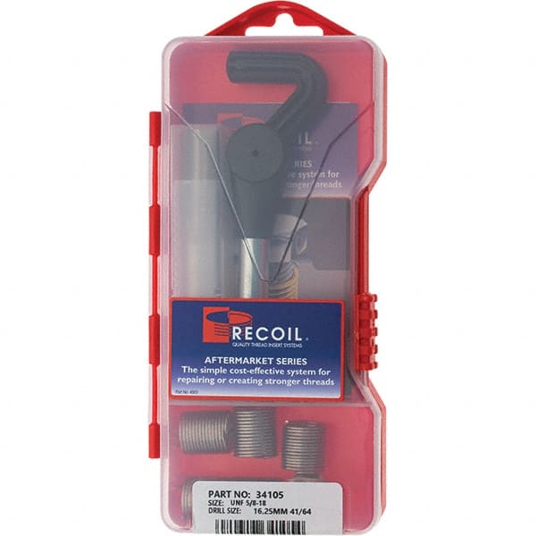 Recoil - Thread Repair Kits Insert Thread Size (Inch): 5/8-18 Includes Drill: No - Exact Tooling