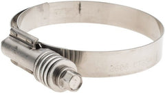 Made in USA - 2-3/4 to 3-5/8" Diam, Stainless Steel Worm Drive Clamp - Exact Tooling