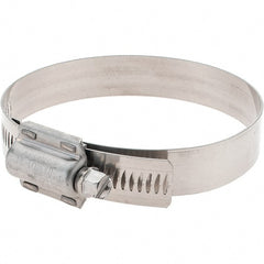 Made in USA - 2-3/4 to 3-5/8" Diam, Stainless Steel High Torque Worm Drive Clamp - Exact Tooling