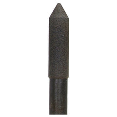 1/2″ × 2″ 1/2″ Spindle Center Lap Mounted Point 80 Grit Aluminum Oxide - Exact Tooling