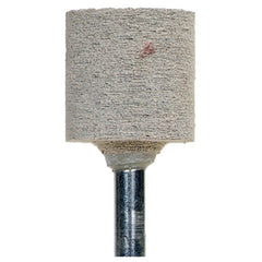 1″ × 1″ Cotton Fiber Mounted Point W220 80 Grit Aluminum Oxide - Exact Tooling