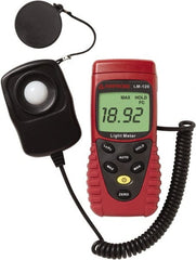Amprobe - 9 Volt Battery, 20 to 20,000 FC, LCD Display, Silicone Photodiode Light Meter - 3 Accuracy, Compatible with All Visible Light Lighting, Built In Memory - Exact Tooling