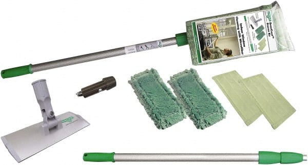 Unger - 8" Wide Microfiber Strip Washer Window Cleaning Kit - Microfiber, 8 Inch Wide Blade - Exact Tooling