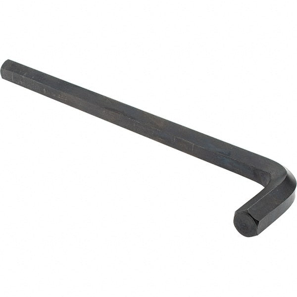 Value Collection - 5/8" Hex, Long Arm, Hex Key - 9-21/32" OAL, Alloy Steel, Inch System of Measurement - Exact Tooling