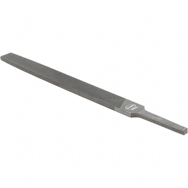 Value Collection - 6" Long, Bastard Cut, Flat American-Pattern File - Double Cut, 5/32" Overall Thickness - Exact Tooling