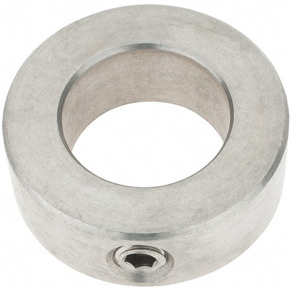 Import - 15/16" Bore, Stainless Steel, Set Screw Shaft Collar - 1-1/2" Outside Diam, 9/16" Wide - Exact Tooling