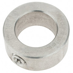 Import - 13/16" Bore, Stainless Steel, Set Screw Shaft Collar - 1-5/16" Outside Diam, 9/16" Wide - Exact Tooling