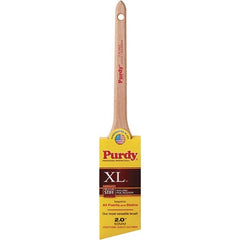 Krylon - 3/8" Angled Nylon/Polyester Angular Brush - 2" Bristle Length, 2-7/16" Wood Rattail Handle - Exact Tooling