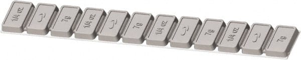 Value Collection - Weight Style P, 0.25 oz, Wheel Weight for All Truck Size Tires - Exact Tooling
