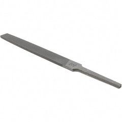 Value Collection - 4" Long, Bastard Cut, Flat American-Pattern File - Double Cut, 3/32" Overall Thickness - Exact Tooling