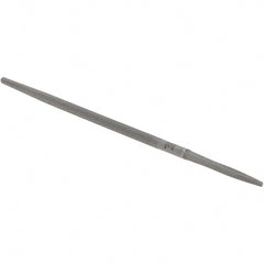 Value Collection - 6" Long, Smooth Cut, Round American-Pattern File - Double Cut - Exact Tooling