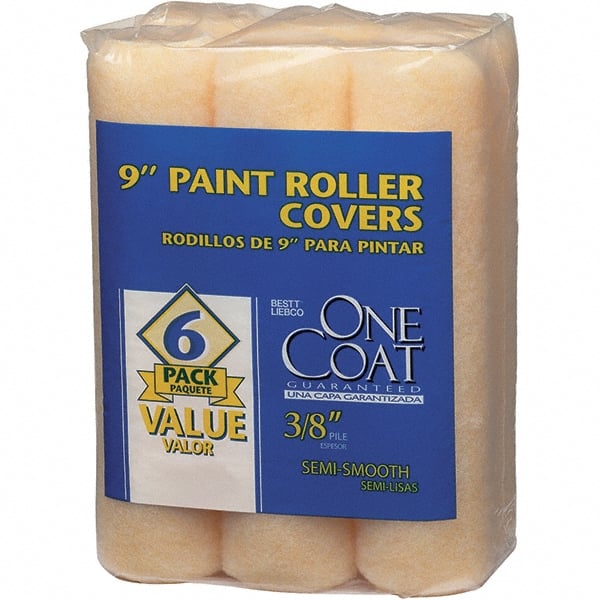 Krylon - 3/8" Nap, 9" Wide Paint Roller Cover - Semi-Smooth Texture, Polyester & Knitted - Exact Tooling