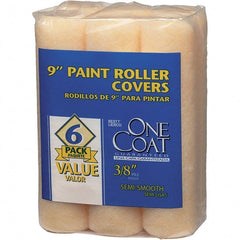 Krylon - 3/8" Nap, 9" Wide Paint Roller Cover - Semi-Smooth Texture, Polyester & Knitted - Exact Tooling