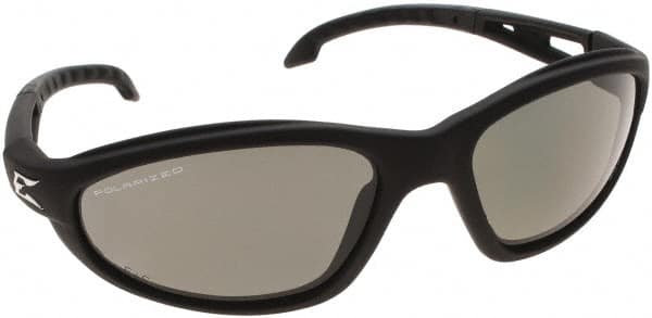 Edge Eyewear - Smoke Lenses, Polarized Glasses - Anti-Fog, Black Nylon Frame - Exact Tooling
