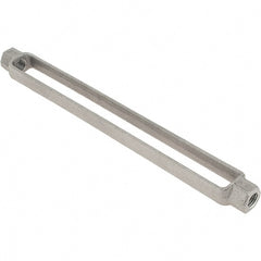 Made in USA - 3,500 Lb Load Limit, 5/8" Thread Diam, 12" Take Up, Steel Turnbuckle Body Turnbuckle - 13-7/8" Body Length, 15/16" Neck Length - Exact Tooling