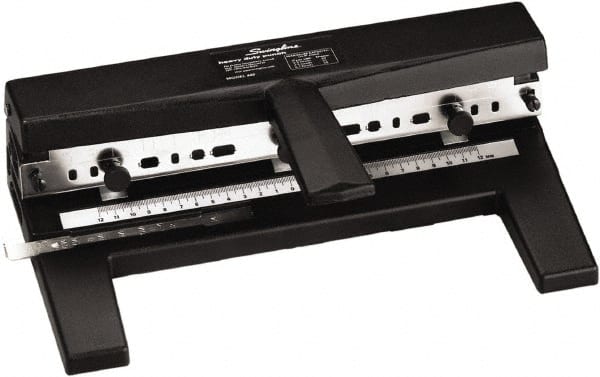 Swingline - Paper Punches Type: 40 Sheet Manual Three Hole Punch Color: Black - Exact Tooling