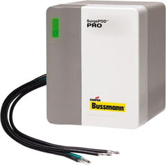 Cooper Bussmann - 3 Pole, 3 Phase, 10 kA Nominal Current, 4-1/8 Inch Long x 3-3/8 Inch Wide x 4-1/16 Inch Deep, Hardwired Surge Protector - Panel Mount, 4X, 200 kA Short Circuit Current, 480 V, 550 VAC Operating Voltage, 40 kA Surge Protection - Exact Tooling