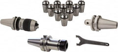 Accupro - 0.02 to 0.393", 0.078 to 0.787" Collets, 39 Piece, BT40 Rotary Tooling Package - Exact Tooling