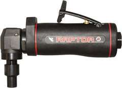 Universal Tool - Angle Handle, Angle Air Die Grinder - 18,000 RPM, Dual Capable Exhaust, 3.5 CFM, 0.4 hp, 90 psi - Exact Tooling
