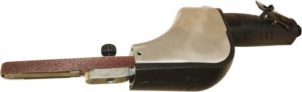 Universal Tool - 1/4 X 24 and 1/2 X 24 Inch, 20,000 RPM Air Belt Sander - 0.5 Hp, 5 CFM, Rear Exhaust - Exact Tooling