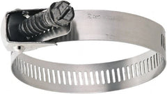 IDEAL TRIDON - SAE Size 188, 2 to 12-1/4" Diam, Stainless Steel Quick Release Worm Drive Clamp - 9/16" Wide, Material Grade 200/410, Series 58 - Exact Tooling
