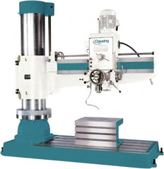 Clausing - 78.7" Swing, Geared Head Radial Arm Drill Press - 12 Speed, 7-1/2 hp, Three Phase - Exact Tooling