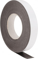 Aigner Index - 600" Long x 2" Wide x 0.03" Thick Flexible Magnetic Rectangular Strip - 0.8 Lb Max Pull Force, Plain Back, Yellow - Exact Tooling