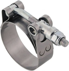 IDEAL TRIDON - 5 to 5.31" Hose, 3/4" Wide, T-Bolt Hose Clamp - 5 to 5.31" Diam, Stainless Steel - Exact Tooling