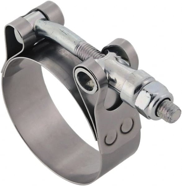 IDEAL TRIDON - 3.13 to 3.44" Hose, 3/4" Wide, T-Bolt Hose Clamp - 3.13 to 3.44" Diam, Stainless Steel - Exact Tooling