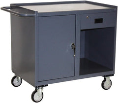 Jamco - Mobile Storage Cabinet - Steel, 36" Wide x 24" Deep x 40" High, Gray - Exact Tooling