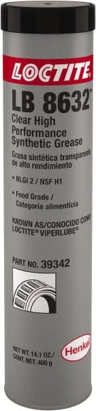 Loctite - 400 mL Cartridge Synthetic High Temperature Grease - Food Grade, 500°F Max Temp, - Exact Tooling