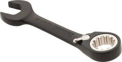 Proto - 9/16" 12 Point Offset Combination Wrench - 15° Offset Angle, 4-1/2" OAL, Steel, Black Chrome Finish - Exact Tooling