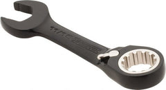 Proto - 11/16" 12 Point Offset Combination Wrench - 15° Offset Angle, 5" OAL, Steel, Black Chrome Finish - Exact Tooling