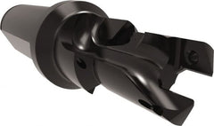 Allied Machine and Engineering - 18 to 20mm Diam, Straight Shank, 25.4mm Body Shank Diam, Combo Chamfer and Countersink Drill - TCMT 110204 Insert, 113.9mm OAL - Exact Tooling