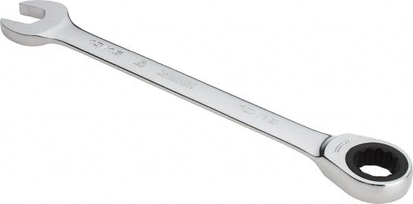 Proto - 13/16" 12 Point Combination Wrench - 0° Offset Angle, 11-7/16" OAL, Steel, Chrome Finish - Exact Tooling