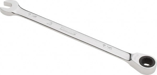 Proto - 1/4" 12 Point Combination Wrench - 0° Offset Angle, 5" OAL, Steel, Chrome Finish - Exact Tooling