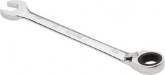 Proto - 15mm 12 Point Combination Wrench - 0° Offset Angle, 7-7/8" OAL, Steel, Chrome Finish - Exact Tooling