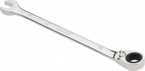 Proto - 8mm 12 Point Combination Wrench - 0° Offset Angle, 5-1/2" OAL, Steel, Chrome Finish - Exact Tooling
