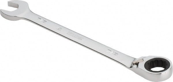 Proto - 7/8" 12 Point Combination Wrench - 0° Offset Angle, 11-7/16" OAL, Steel, Chrome Finish - Exact Tooling