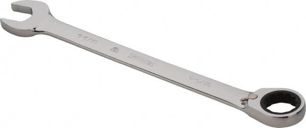 Proto - 1-1/2" 12 Point Combination Wrench - 0° Offset Angle, 19-5/16" OAL, Steel, Chrome Finish - Exact Tooling