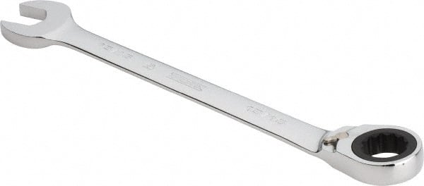 Proto - 15/16" 12 Point Combination Wrench - 0° Offset Angle, 12-3/4" OAL, Steel, Chrome Finish - Exact Tooling