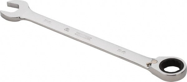 Proto - 34mm 12 Point Combination Wrench - 0° Offset Angle, 18-1/8" OAL, Steel, Chrome Finish - Exact Tooling