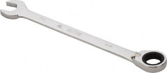 Proto - 34mm 12 Point Combination Wrench - 0° Offset Angle, 18-1/8" OAL, Steel, Chrome Finish - Exact Tooling