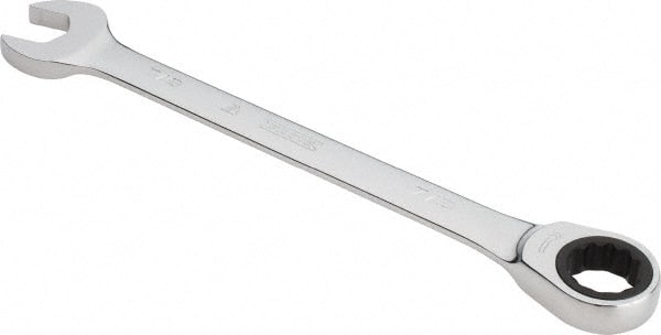 Proto - 7/8" 12 Point Combination Wrench - 0° Offset Angle, 11-7/16" OAL, Steel, Chrome Finish - Exact Tooling