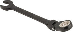 Proto - 13mm 12 Point Flexhead Combination Wrench - 15° Offset Angle, 6" OAL, Steel, Black Chrome Finish - Exact Tooling