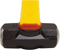 Stanley - 10 Lb Head, 35-1/4" Long Sledge Hammer - Steel Head, 40" Fiberglass Handle - Exact Tooling