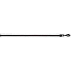 Accupro - 0.6mm Body Diam, 120°, 30mm OAL, Solid Carbide Spotting Drill - Exact Tooling