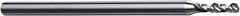 Accupro - 0.69mm, 120° Point, Solid Carbide Micro Drill Bit - 30mm OAL, 3.8mm Flute Length, 1.5mm Shank Diam, Series Miniature - Exact Tooling
