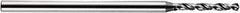 Accupro - 0.65mm, 120° Point, Solid Carbide Micro Drill Bit - 30mm OAL, 5mm Flute Length, 1.5mm Shank Diam, Series Miniature - Exact Tooling