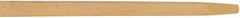 Rubbermaid - 60 x 1-1/8" Wood Handle for Push Brooms - Tapered Connection, Tan - Exact Tooling